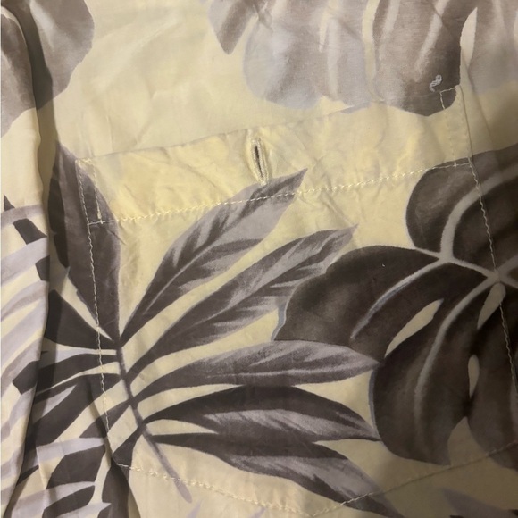 Tori Richard Hawaiian Shirt Sz XL Mens Yellow Monstera Leaves Tropical Cruise - Picture 6 of 13